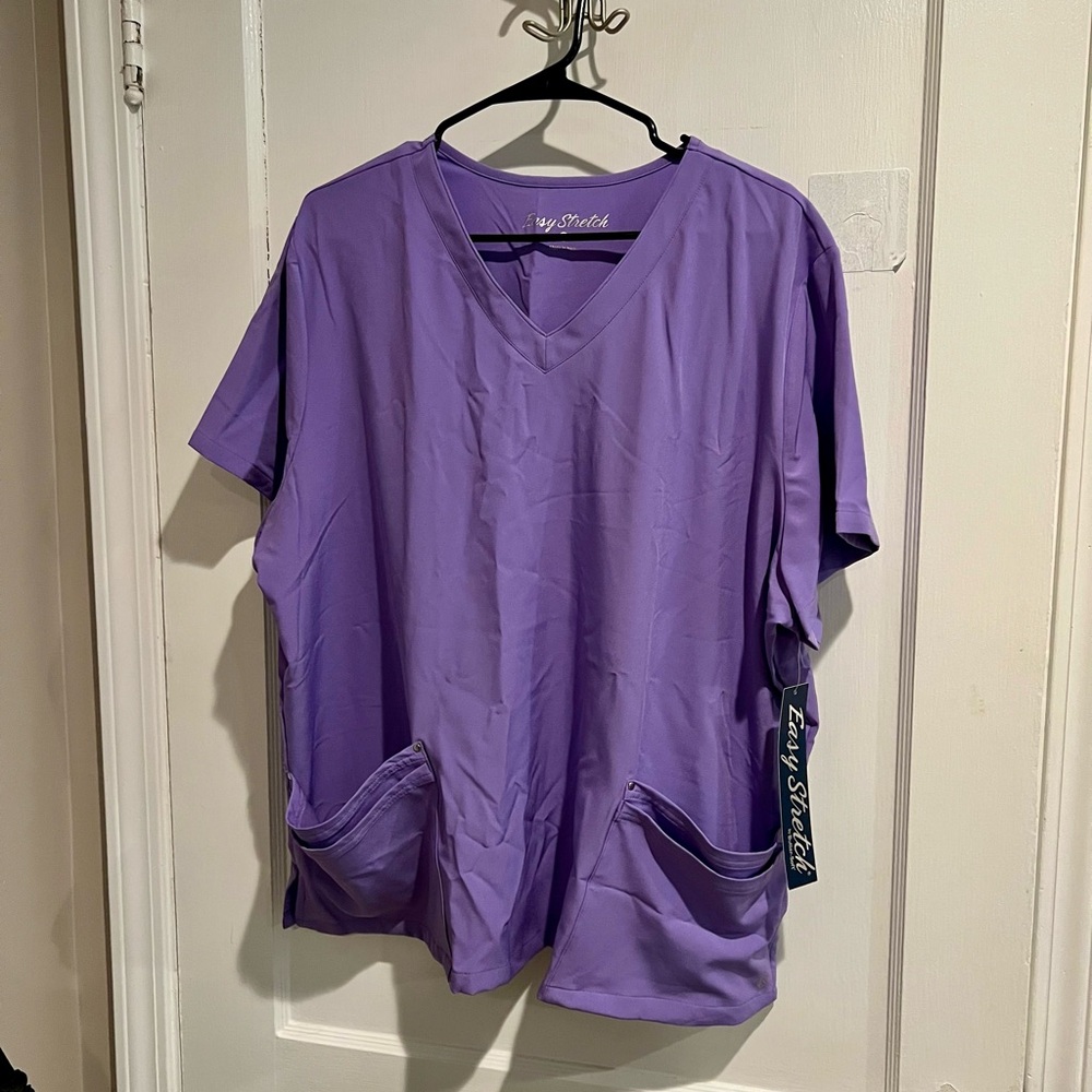 Easy STRETCH Lina Mitered Women's 4-Pocket V-Neck Scrub Top